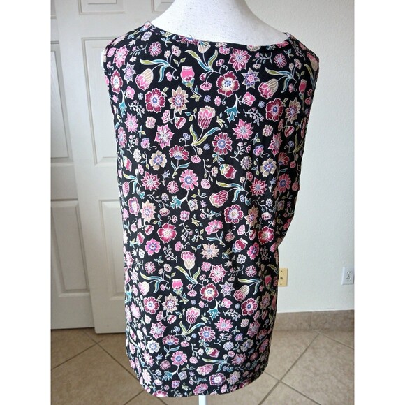 BYdesign Women's Multicolor Floral Print Pullover Blouse Size XL - Picture 2 of 11